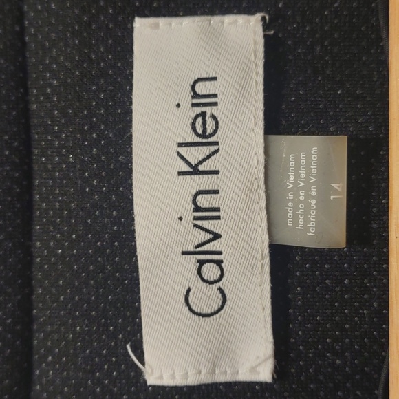 Calvin Klein Charcoal Grey Long Coat Size 14 - Picture 5 of 12